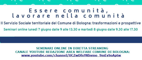 7 e 8 giugno 2021: Essere comunità, lavorare nella comunità