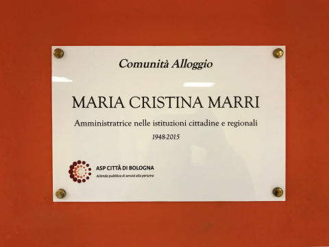 La Comunità Alloggio di ASP Città di Bologna intitolata a Maria Cristina Marri