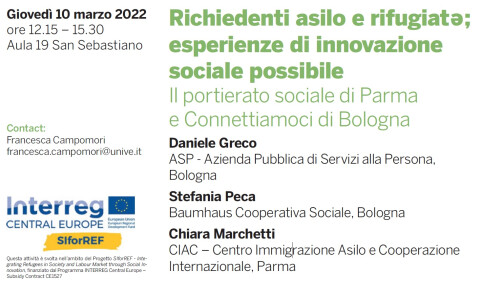 10 marzo | Richiedenti asilo e rifugiati: esperienze di innovazione sociale possibile