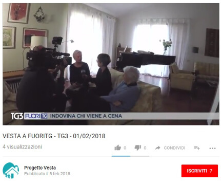 Una famiglia racconta in diretta televisiva l'esperienza di accoglienza all'interno del progetto Vesta