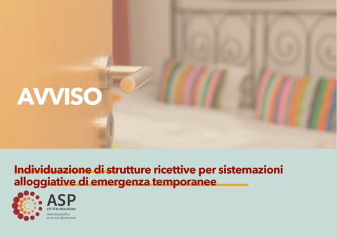 Avviso pubblico: individuazione di strutture ricettive per sistemazioni alloggiative di emergenza temporanee