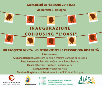 Inaugura il cohousing "L'Oasi", un progetto di vita indipendente per le persone con disabilità