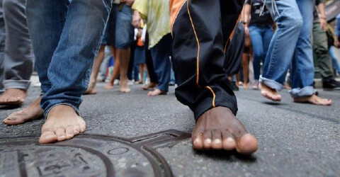 Camminata senza dimora