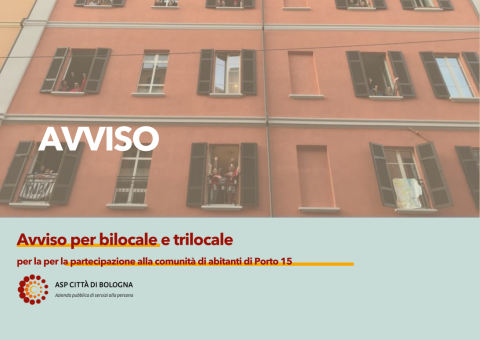 Al via le candidature per due appartamenti a Porto15